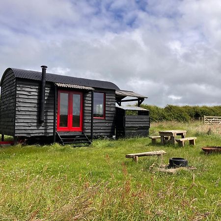 Shepherds Hut In A Private Meadow With Sea Views Hartland Dış mekan fotoğraf