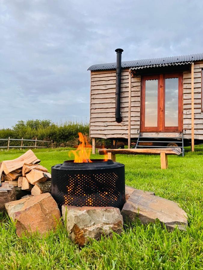 Shepherds Hut In A Private Meadow With Sea Views Hartland Dış mekan fotoğraf