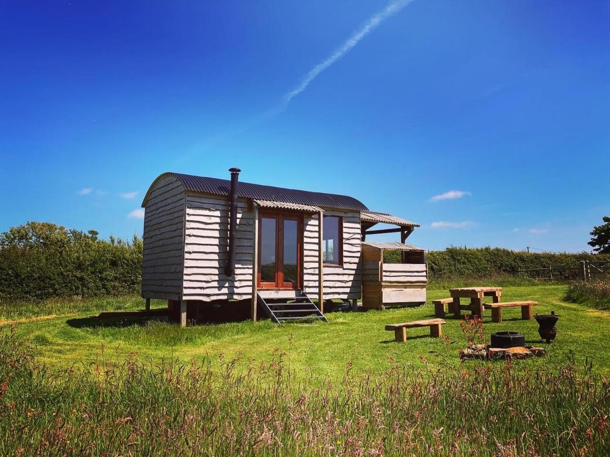 Shepherds Hut In A Private Meadow With Sea Views Hartland Dış mekan fotoğraf