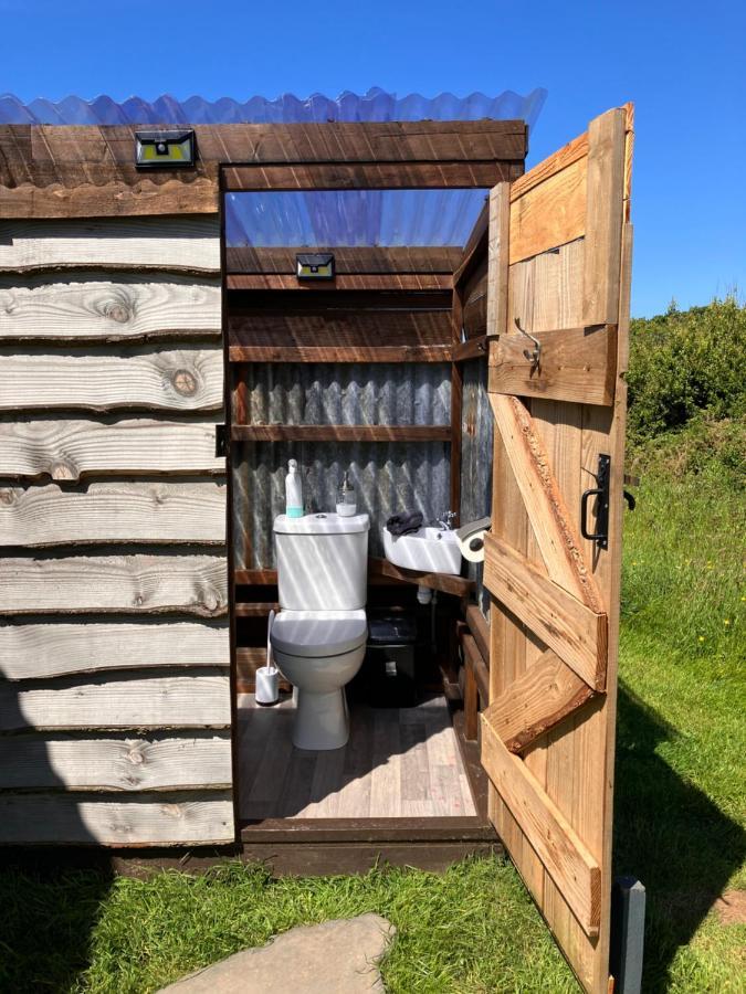 Shepherds Hut In A Private Meadow With Sea Views Hartland Dış mekan fotoğraf